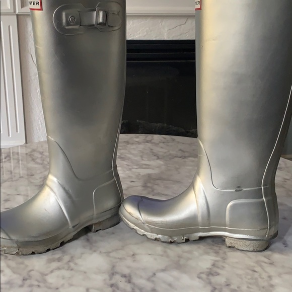 Women’s original tall Silver Hunter rain boots 6 - Picture 10 of 16